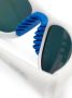 Marine Serre x Vuarnet Injected Visionizer zonnebril met spiegelende glazen Wit - Thumbnail 3