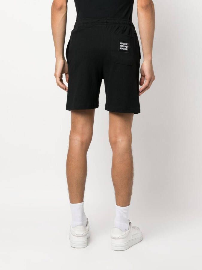 MARKET Trainingsshorts met grafische print Zwart