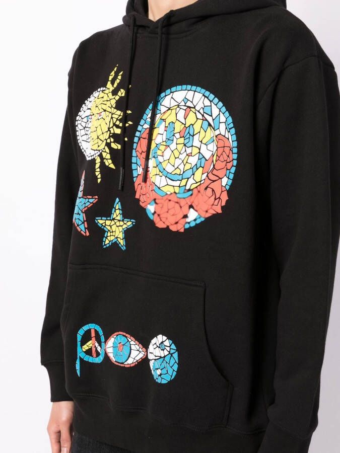 MARKET Hoodie met grafische print Zwart
