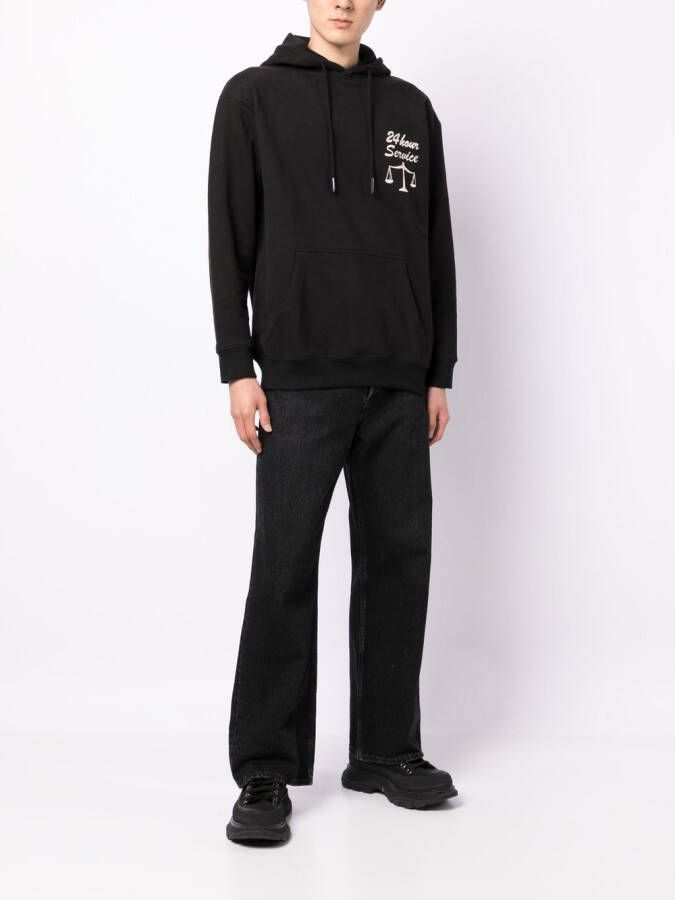 MARKET Hoodie met grafische print Zwart