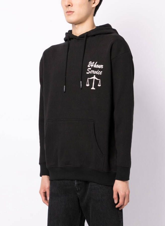 MARKET Hoodie met grafische print Zwart