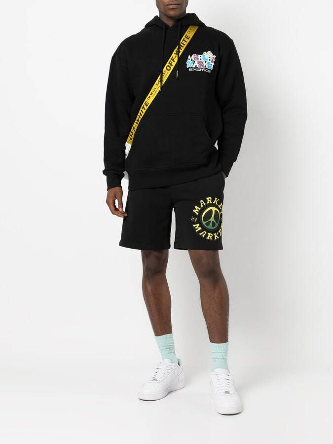 MARKET Hoodie met print Zwart