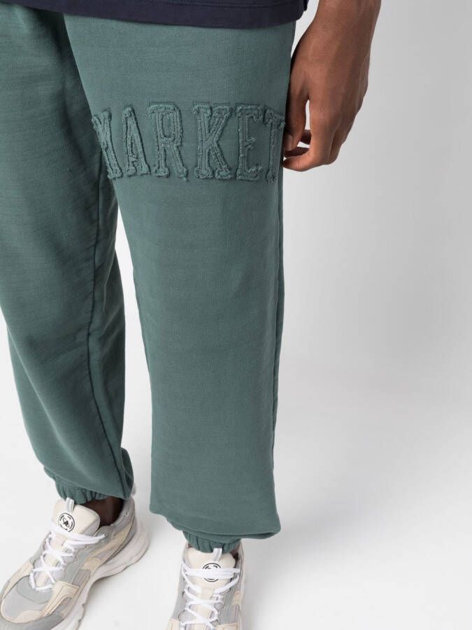 MARKET Trainingsbroek met logo-applicatie Groen