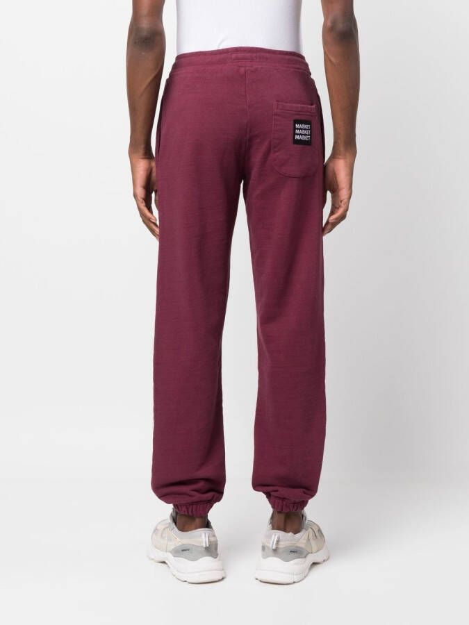 MARKET Trainingsbroek met logo-applicatie Rood