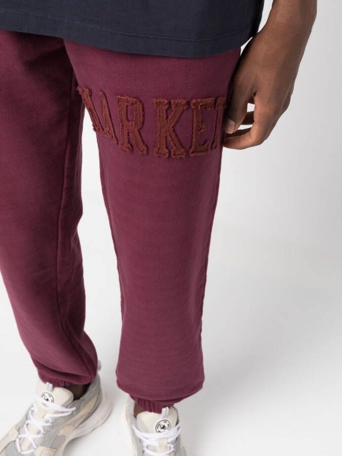 MARKET Trainingsbroek met logo-applicatie Rood