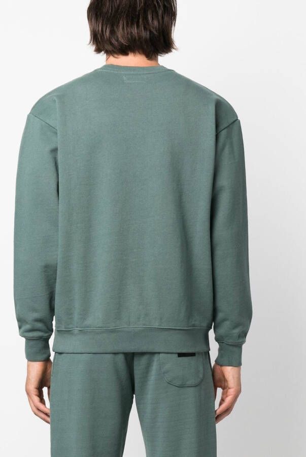 MARKET Sweater met geborduurd logo Groen