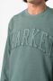 MARKET Sweater met geborduurd logo Groen - Thumbnail 5