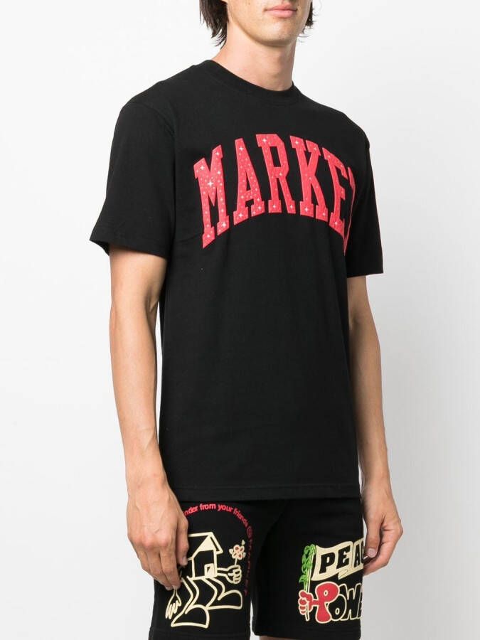 MARKET T-shirt met logoprint Zwart