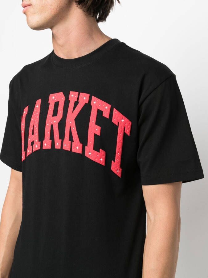MARKET T-shirt met logoprint Zwart