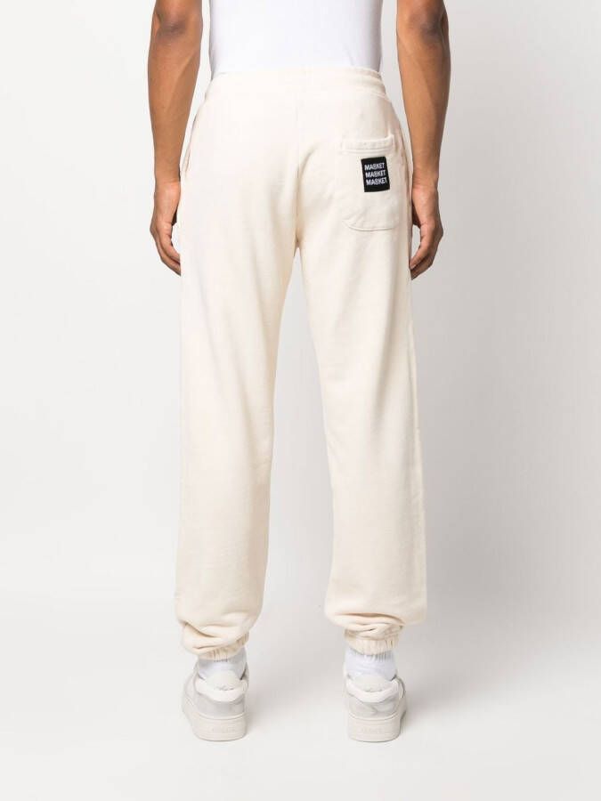 MARKET Trainingsbroek met geborduurd logo Beige