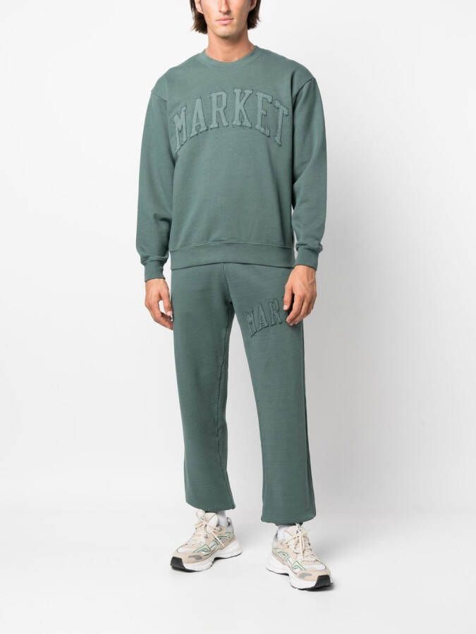 MARKET Trainingsbroek met logopatch Groen