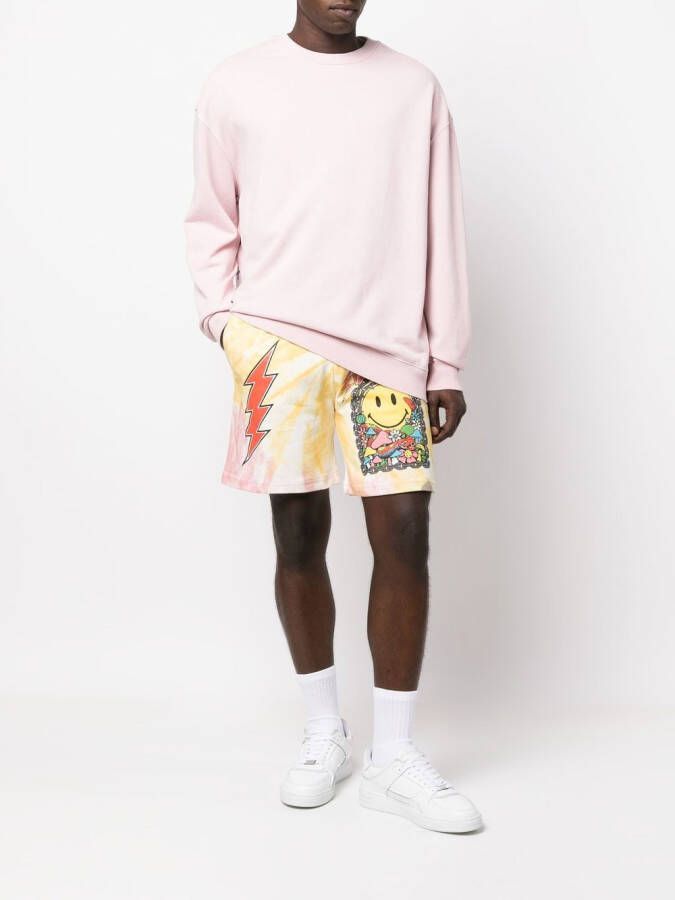 MARKET Trainingsshorts met logoprint Geel