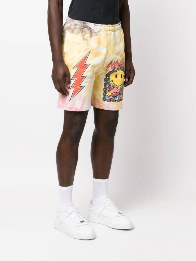 MARKET Trainingsshorts met logoprint Geel