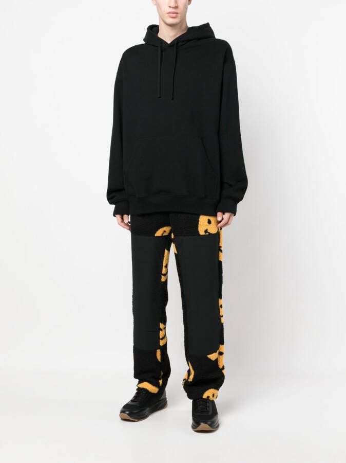 MARKET x Smiley fleece trainingsbroek Zwart