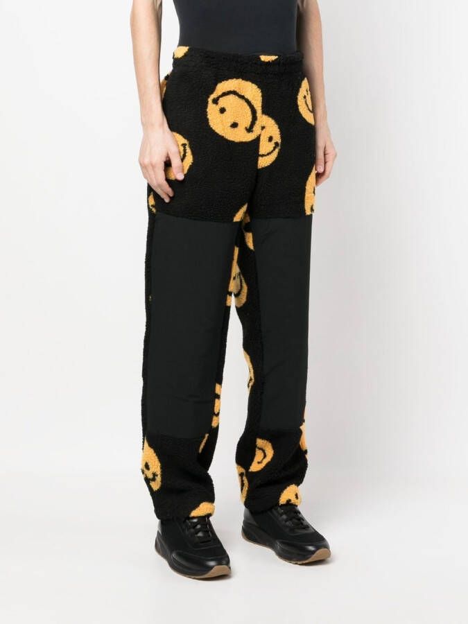 MARKET x Smiley fleece trainingsbroek Zwart