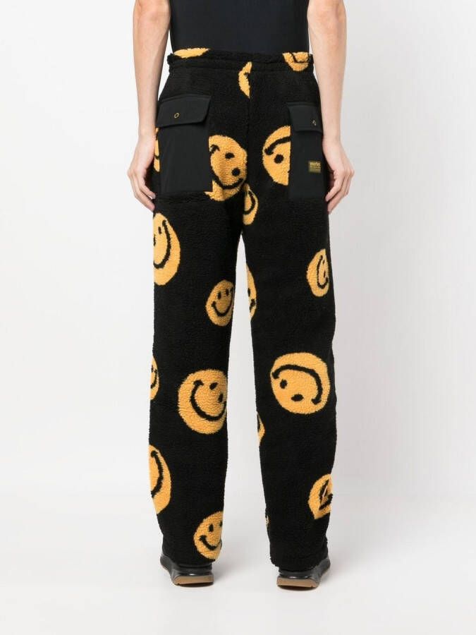 MARKET x Smiley fleece trainingsbroek Zwart