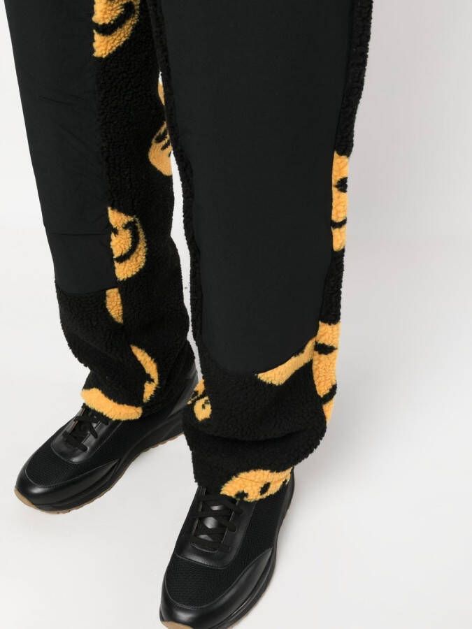 MARKET x Smiley fleece trainingsbroek Zwart