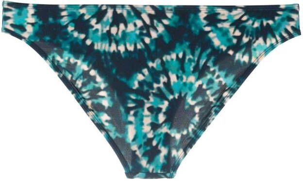 Marlies Dekkers Bikinislip met tie-dye print Blauw