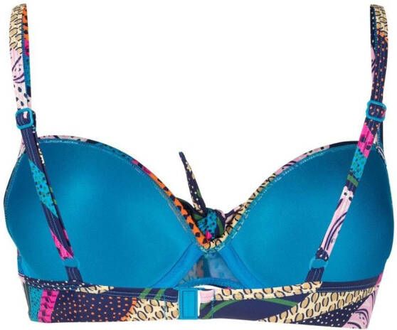 Marlies Dekkers Bikinitop met print Blauw