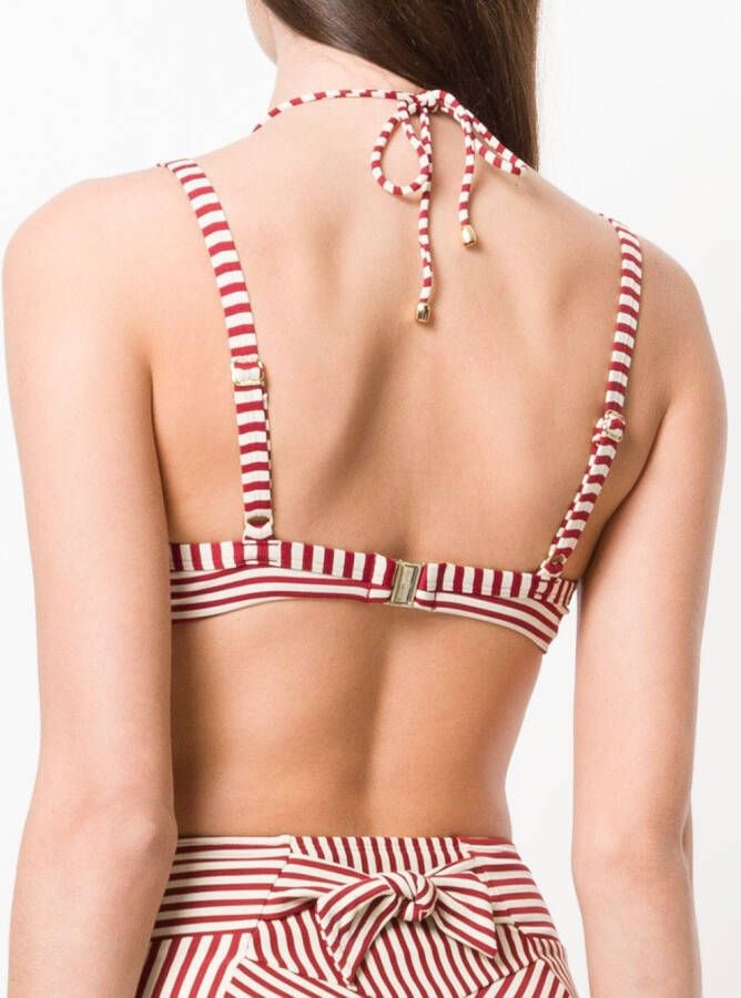 Marlies Dekkers Holi Vintage gestreepte bikini met dubbele band Rood