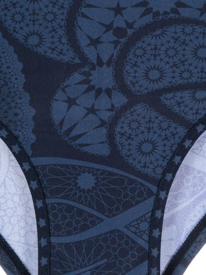 Marlies Dekkers Slip met borduurwerk Blauw