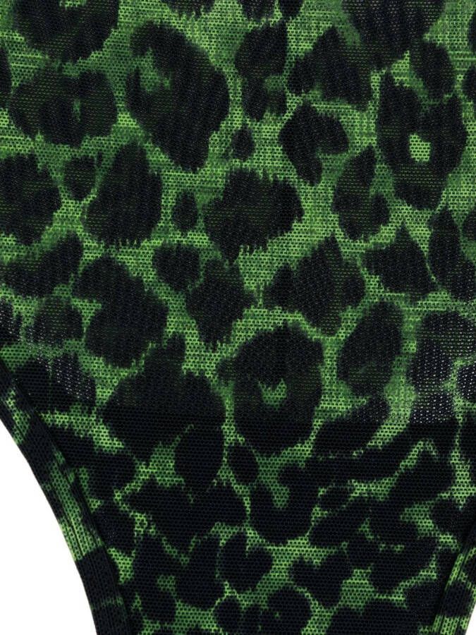 Marlies Dekkers Slip met luipaardprint Groen