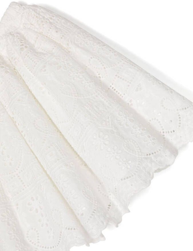MARLO Broderie anglaise rok Wit