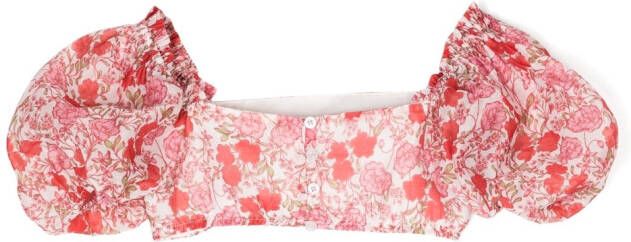 MARLO Cropped shirt Rood