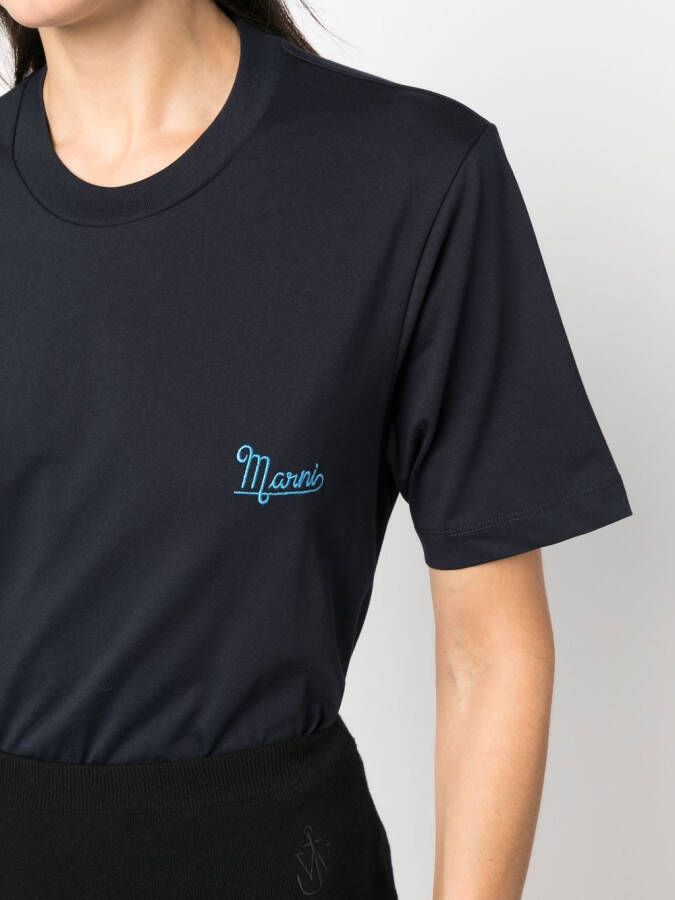 Marni 3-pack T-shirts met geborduurd logo Roze