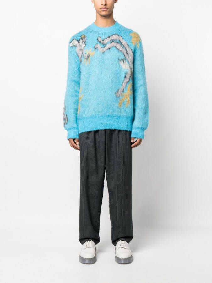 Marni Gebreide trui Blauw