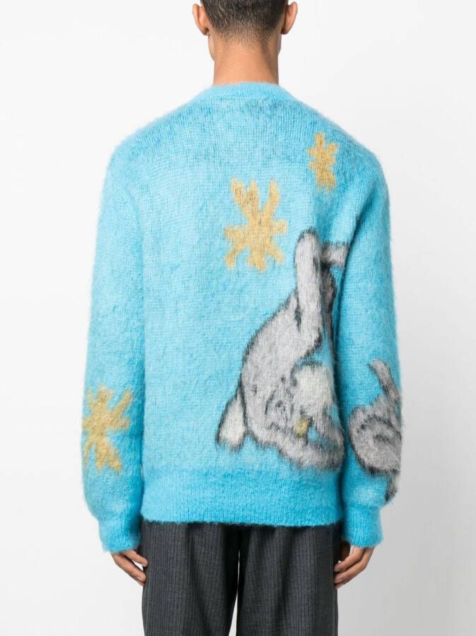 Marni Gebreide trui Blauw