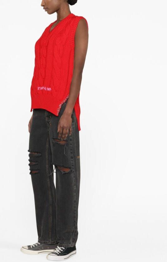 Marni Asymmetrisch hemd Rood