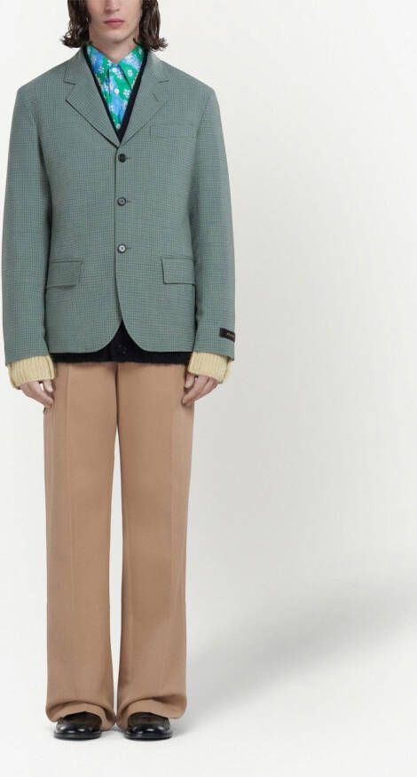 Marni Blazer met enkele rij knopen Groen