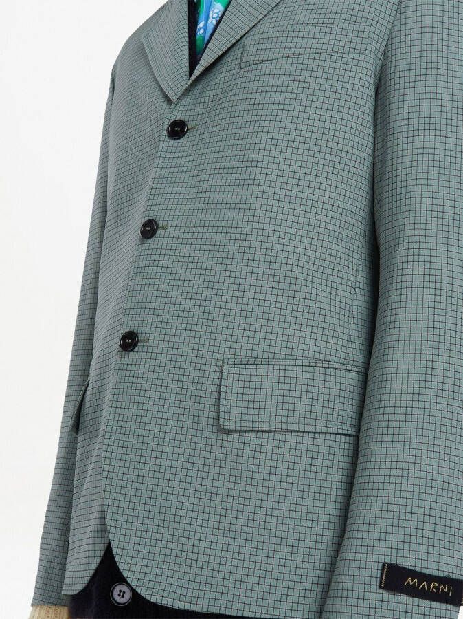 Marni Blazer met enkele rij knopen Groen