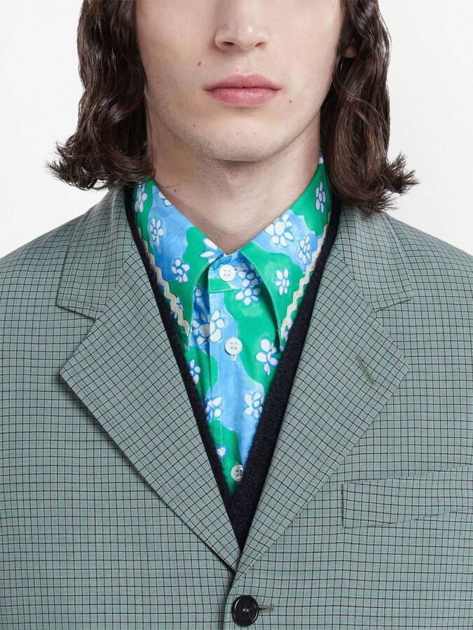 Marni Blazer met enkele rij knopen Groen