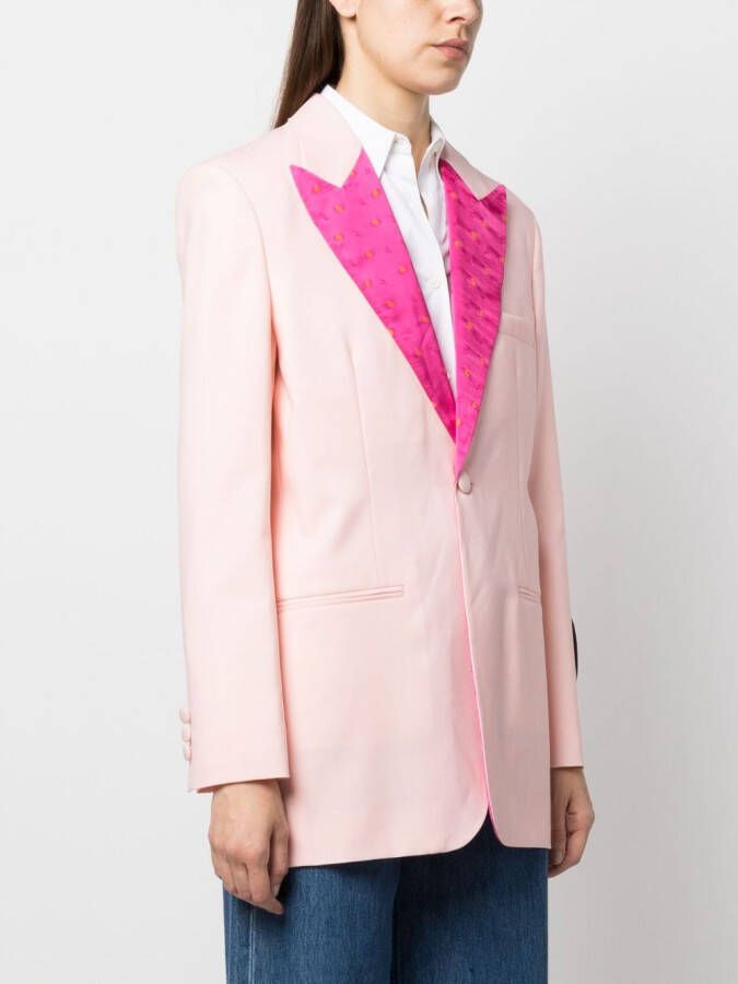 Marni Blazer met enkele rij knopen Roze