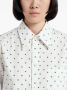 Marni Popeline blouse met stippen Wit - Thumbnail 4