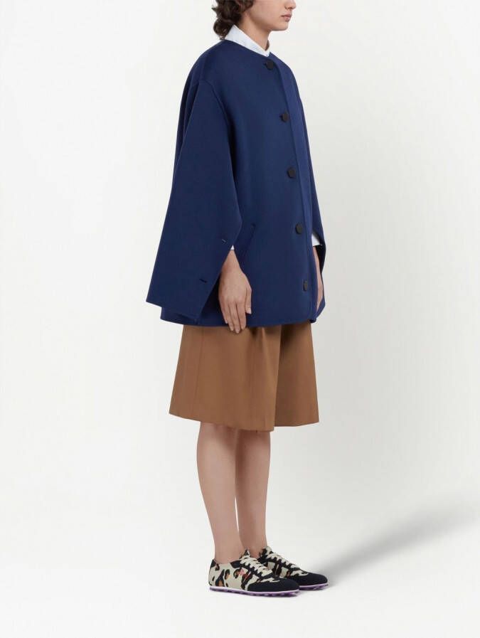 Marni Button-up mantel Blauw