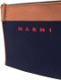 Marni Clutch met logoprint Blauw - Thumbnail 3