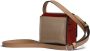 Marni Leren crossbodytas met colourblocking Beige - Thumbnail 2