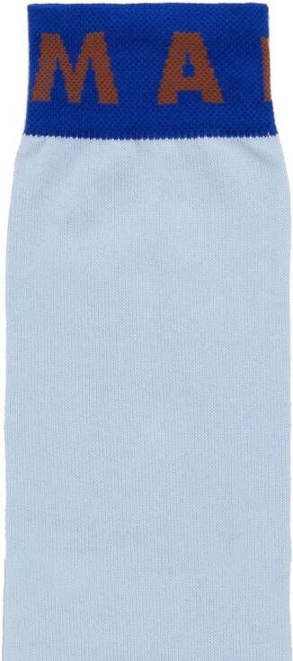Marni Sokken met logoprint Blauw