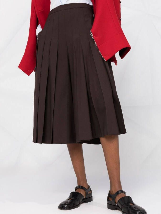 Marni Cropped plooibroek Bruin