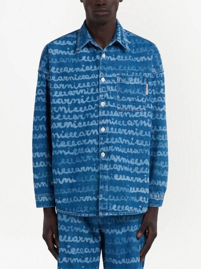Marni Denim overhemd Blauw