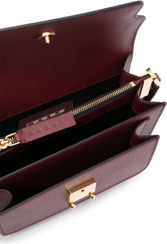 Marni East West Trunk crossbodytas Rood