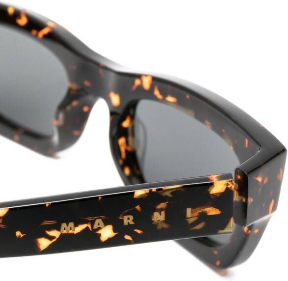 Marni Eyewear CWE zonnebril met rechthoekig montuur Zwart