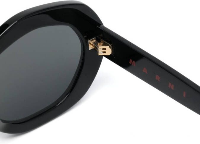 Marni Eyewear Zonnebril met geometrisch montuur Zwart