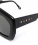 Marni Eyewear Zonnebril met geometrisch montuur Zwart - Thumbnail 3