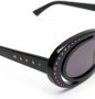 Marni Eyewear Zonnebril met ovaal montuur Zwart - Thumbnail 3