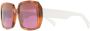 Marni Eyewear Zonnebril met oversized vierkant montuur Bruin - Thumbnail 2