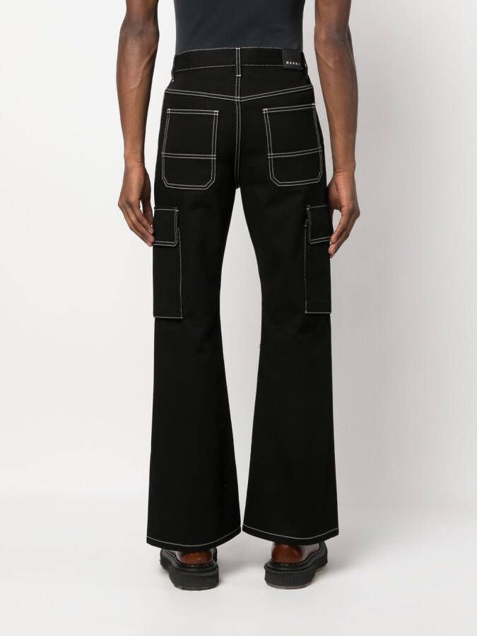 Marni Flared chino Zwart